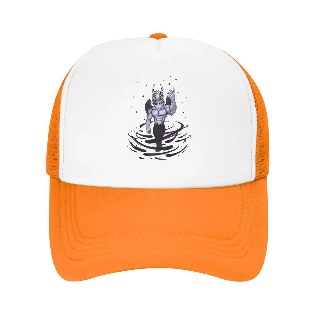Gothic Street Punk Gray Demon Hendy Purple Pool Party Mesh Baseball Caps For Mens High-end Female Beach Bucket Hat Snapback Cap