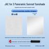 Compatible with Jianghuai 23 Yuyu 3: Sunroof Sunshade for Heat Insulation, Privacy, and Camping