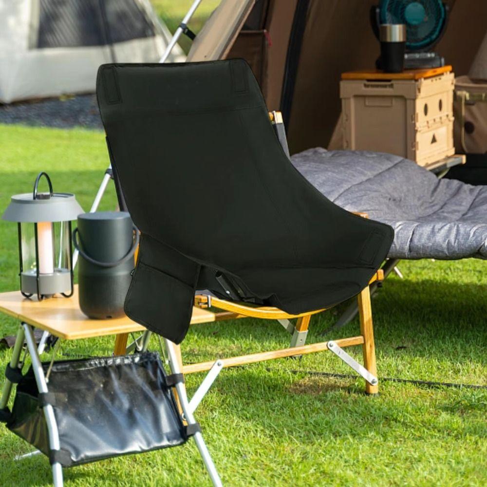 Portable Breathable Camping Chair Cover Thickened Anti-slip Seat Cover Oxford Cloth Beach Chair Pad for Outdoor Fishing Backyard