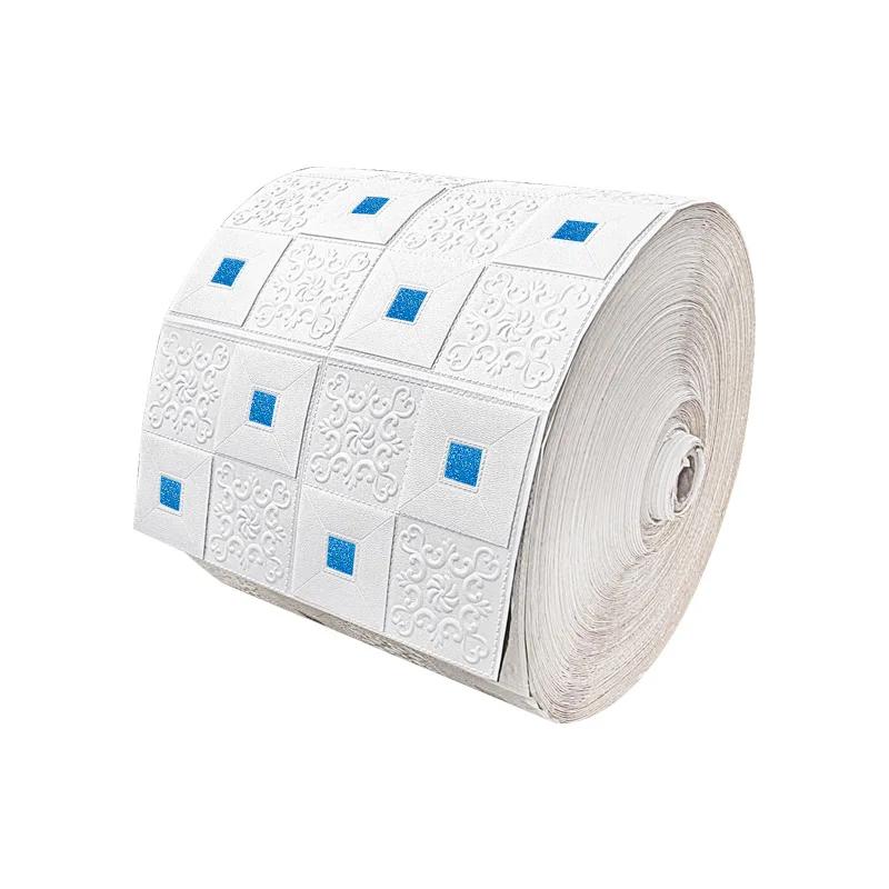 

3D Непрерывные Водонепроницаемые Самоклеящиеся Обои Наклейки на Стену ТВ Фон Настенное Покрытие Домашний Декор Обои 70x1000cm