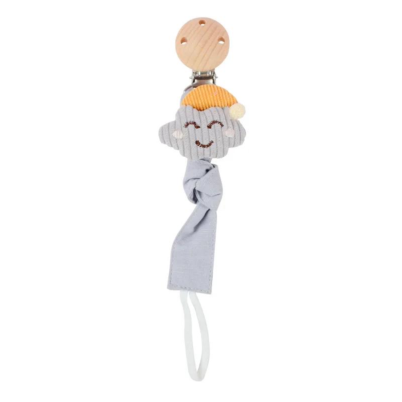 Baby Cartoon Plüschpuppe Baumwolle Anti-Fall Kette Neugeborenes Zahnklebekette Fuchs Löwe Bär Schnullerkette