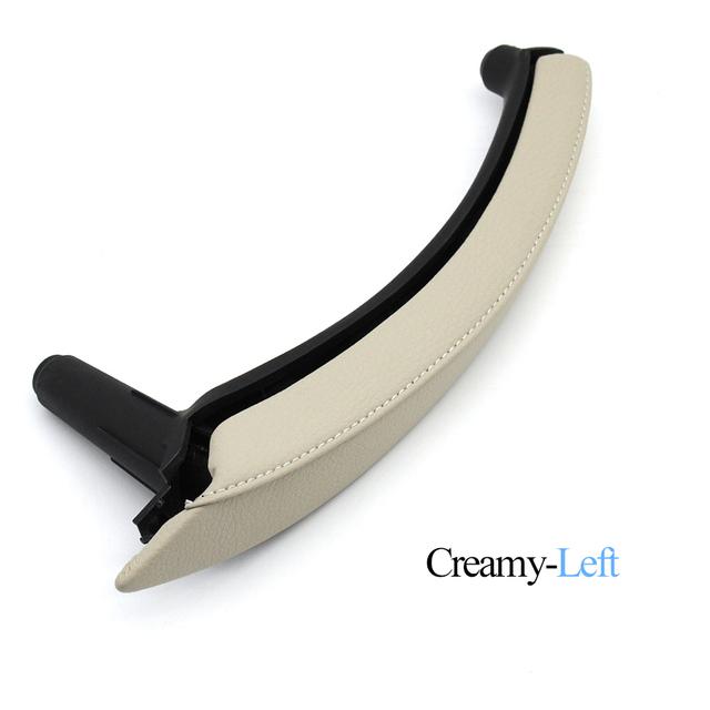 Upgraded Car Left Right Passenger Door Pull Handle with Leather Cover Trim Replacement For BMW X5 X6 E70 E71 E72 2007-2013