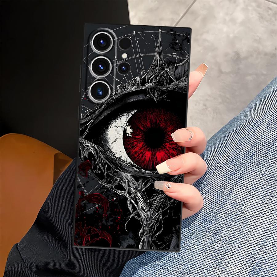 Gotisches Muster Funda Handyhülle für Samsung Galaxy S26 Ultra Note 20 8 9 10 S24 S25 Plus S23 S20 Ultra S10 S9 S21 FE