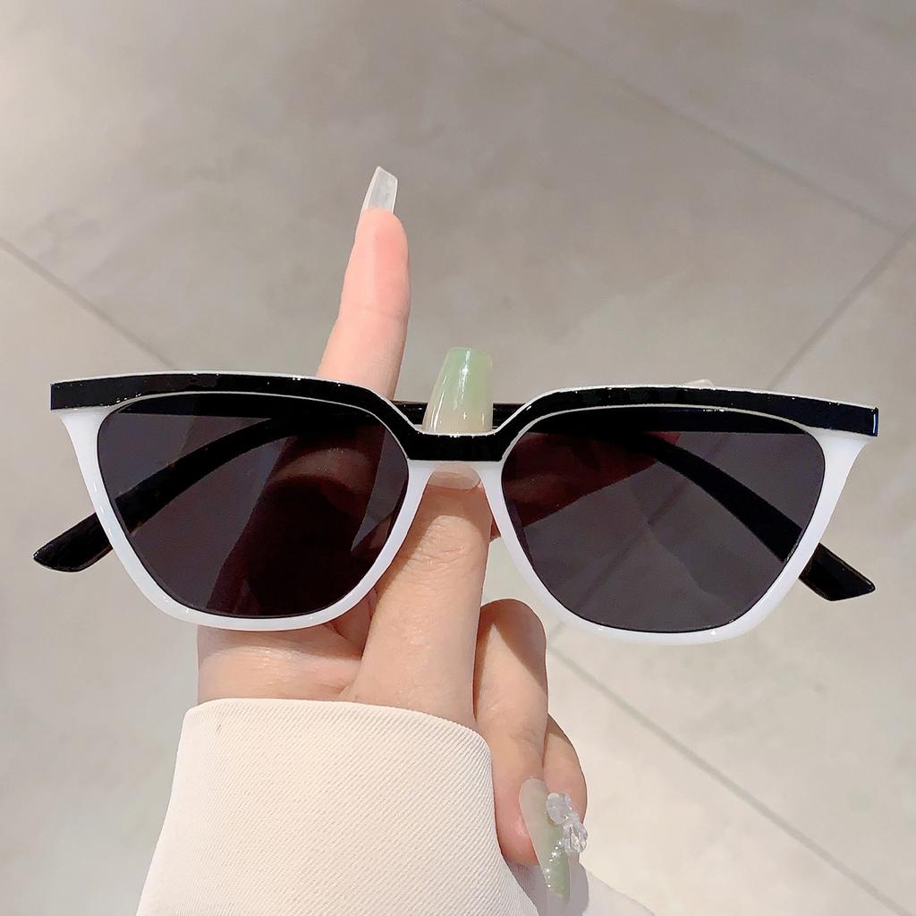 Stylish Cat Eye Shades Fashion Black Oversize Sunglasses Outdoor Decoration Women's Sun Glasses for Driving Travelling