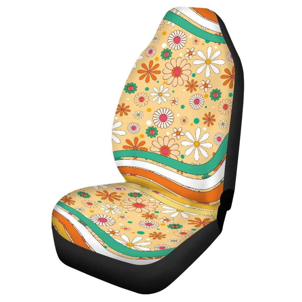 The Same Small Daisy Rainbow Pattern Car Seat Cover Car Seat Cover
