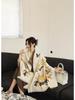 Sailing Oil Painting Scarf: High-End Versatile Women's Warm Shawl - Autumn/Winter 2024