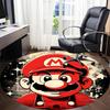 1pc Mario Bros Office Round Area Rug, Indoor Mat Suitable For Office, Bedroom Living Room Home Decor, Room Deco,  Offic a0926223