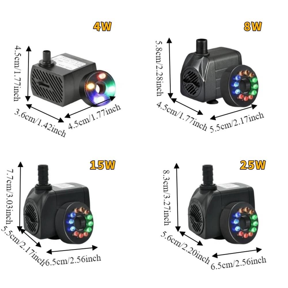 Low Noise Submersible Pump Ultra-Quiet Water Circulation Pump Aquarium Filter Pump  Fountain