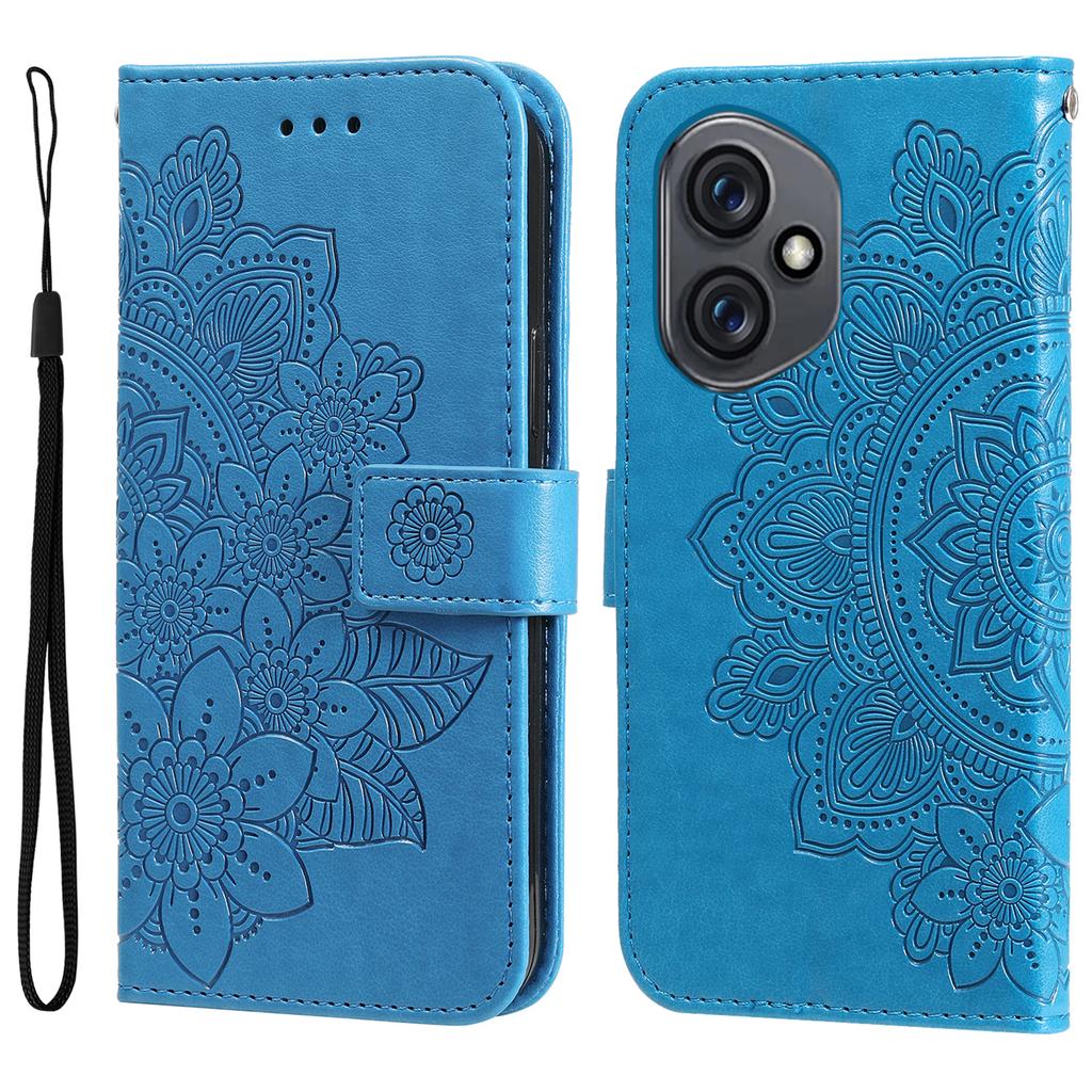 For Honor 400 5G (Global) Case Floral Pattern PU Leather Wallet Stand Phone Cover