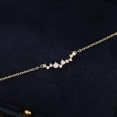 Minimalist Curved Necklace for Women, Elegant Smile Pendant Collarbone Chain, Daily Wear Jewelry, Gifts for Her