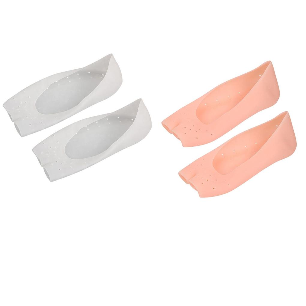1 Pair Female Universal Summer Gel High Care Socks Protector Anti-skid Sock Accessory Breathable Reusable Heel Foot