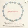Fashion Bohemian Female Circular Waist Chain Luxury Turquoise Ellipse Chain Belt For Women Suitable For Skirts Dress
