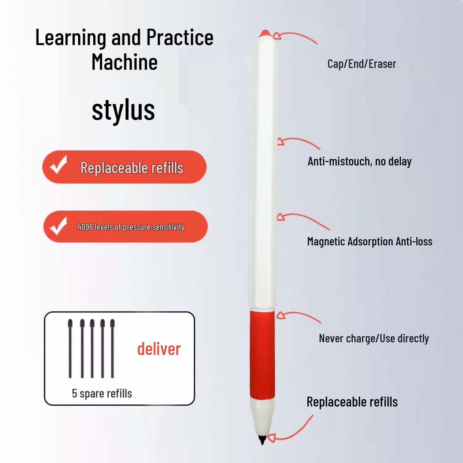 

Xiaoyuan S2 Magnetic Stylus for Yuanfudao E1 Learning Machine and S2 Pro Electromagnetic Pen A1