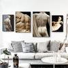 Renaissance Figure Black and White Sculpture Art Canvas Paintings Posters and Prints Wall Art Pictures Living Room Home Decor