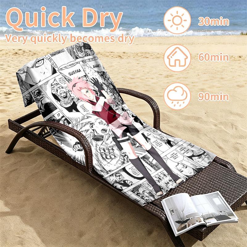 Naruto Beach towels also serve as bath towels summer essential a musthave for the outdoors the beach and the pool
