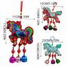 with Tassel Spring Festival Bell Pendant Embroidered Horse Wind Chimes Decoration  Zodiac Year Gift