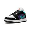Jordan 1 Low Black Court Purple Turbo Green GS 553560-035