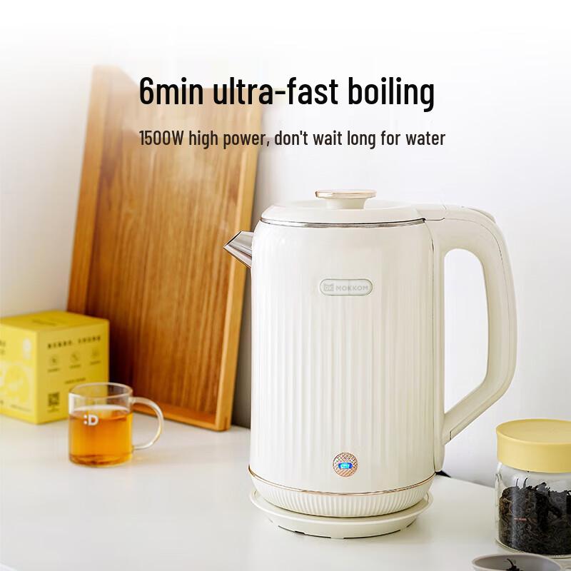 Mokkom 1.8L 304 Stainless Steel Electric Kettle