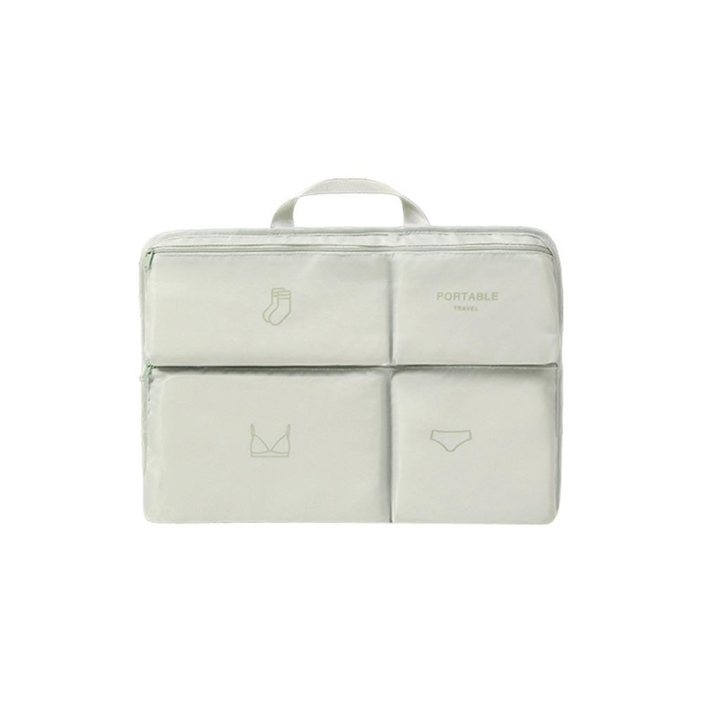 Large Capacity Hanging Clothes Bag 1 Compartments Foldable Closet Socks Dispenser With Handle Space-Saving