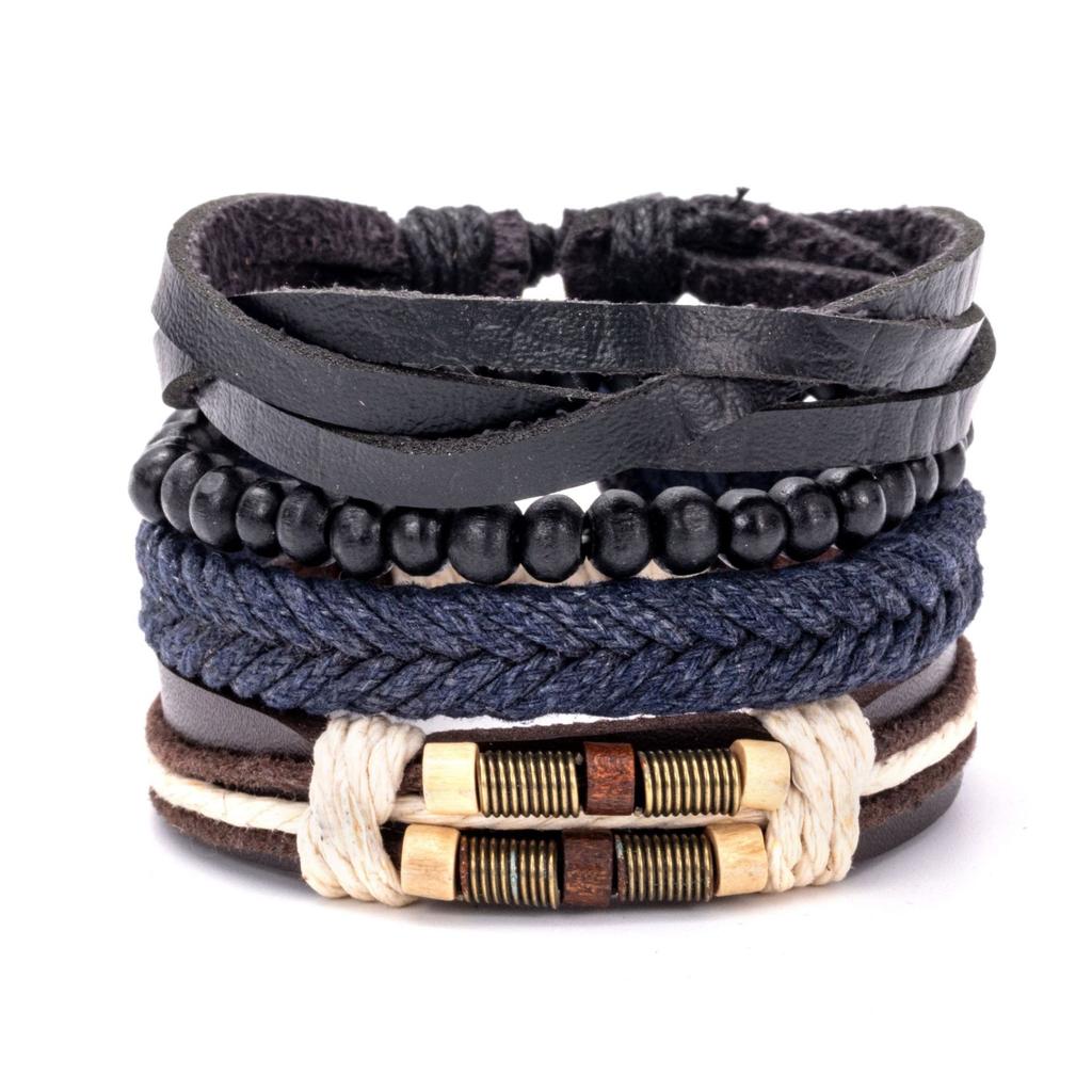 New multi-layer ethnic style bracelet set retro street photography trendy bracelet combination European and American cross-border bracelet wholesale