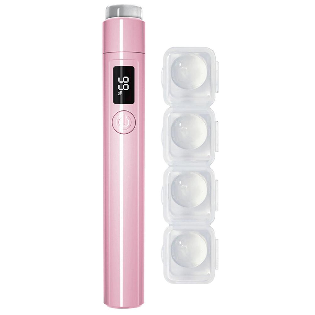 Mini  Nails Drying Light Nail Dryer Lamp 2 Timing Setting Mini Flashlight Pen USB Rechargeable for Home DIY Manicure розовый