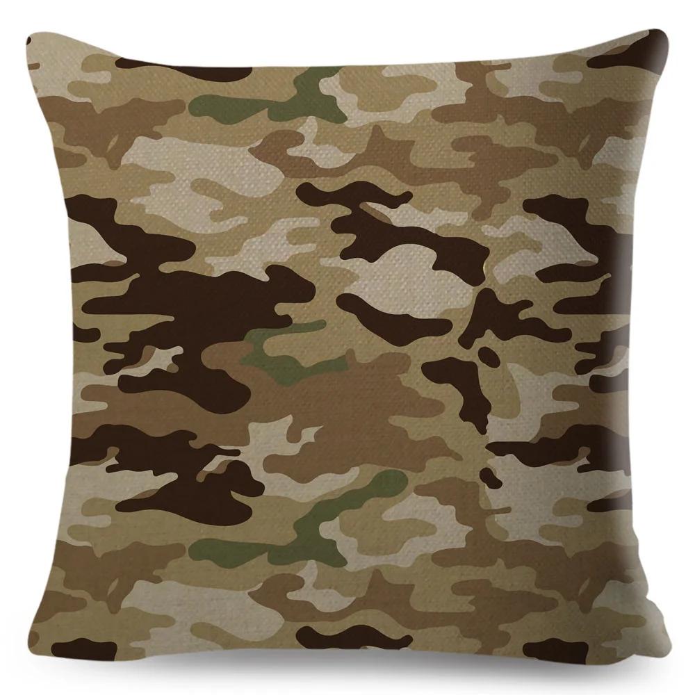 Heimdeko Geometrische Kissenbezüge Dekorative Militär-Camo Kissenbezüge Schlafzimmer Wohnzimmer Sofa Autos
