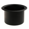 Aluminum Cup Drink Holder for Marine, Boat, RV, Camper, Trailer, Motorhome - Inner Diameter: 80mm/ 3.31inch, Black