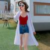 Women's Sun Protection Clothing Summer Medium Long Wild Female Coat Thin Chiffon Ladies Jacket Beach Cardigan Top