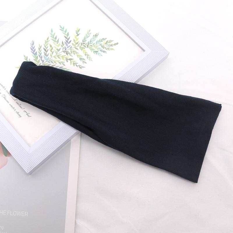 New Women Headband Wide Knitted Cotton Sport  Elastic Hair Bands Yoga Hairband Makeup Hair Hoop Vintag Headwrap Hair Accessories