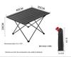Portable Foldable Roll-Up Iron Camping Picnic Table with Iron Pipe Bracket