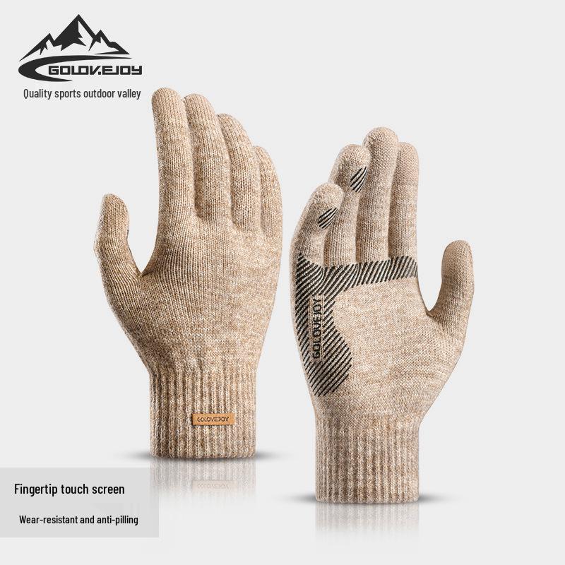 

Men s Winter Windproof Fleece Cycling Gloves with Velvet Lining XL