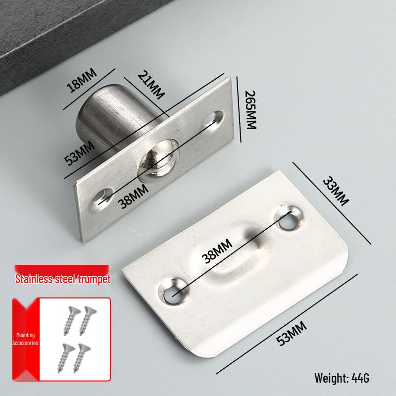 Adjustable Invisible Stainless Steel Door Spring Lock with Ceiling Box