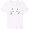 Flip Off Katze, Mittelfinger Katze Premium T-Shirt