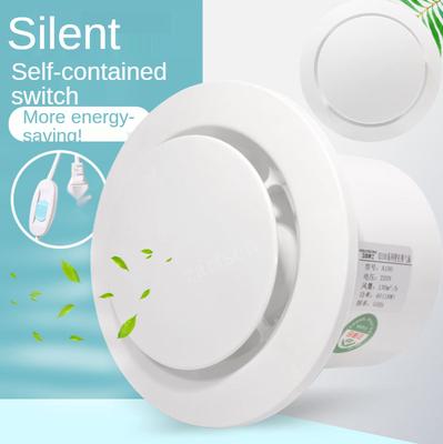 6''Electric Exhaust Fan Adjustable Duct Fan Wall Airflow Air Ventilator Fan Pipe Ventilation Extractor Kitchen Vent Fan