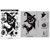 Halloween sticker black horror atmosphere death glass sticker mall window scene arrangement bat static sticker