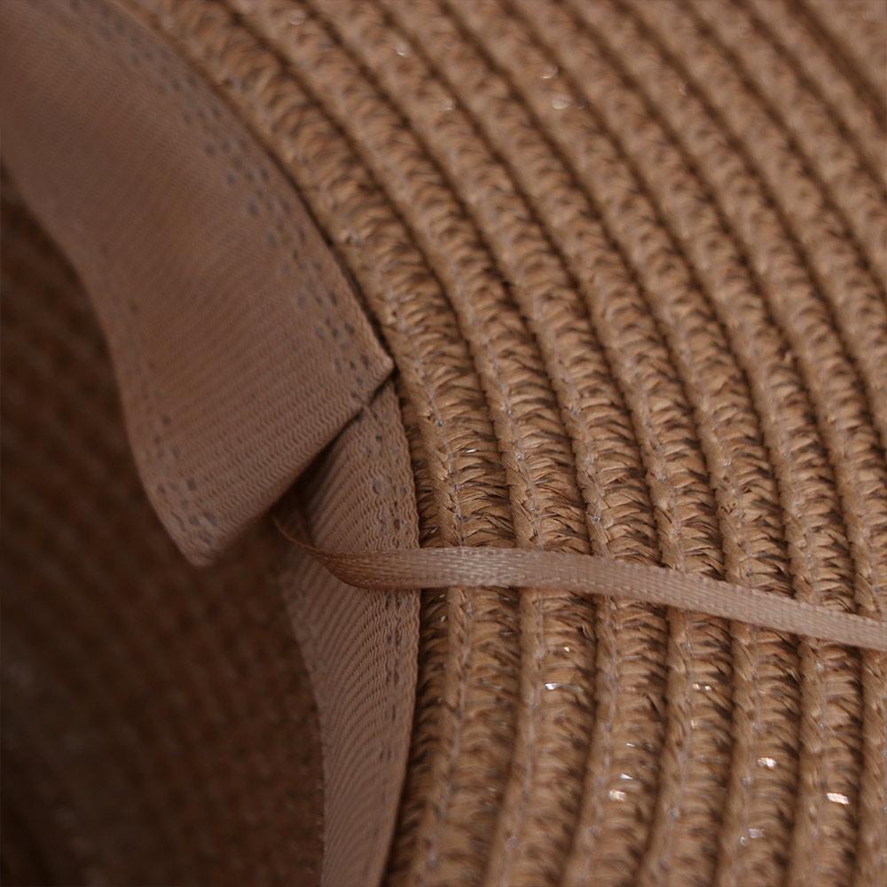 Hut aus Stroh im koreanischen Stil mit breiter Krempe Damen Sonnenhut Einfacher Sonnenschutz Eimerhut Damen