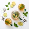 GLASS JUG 1L TEA INFuser with Filter 2 Glasses Transparent