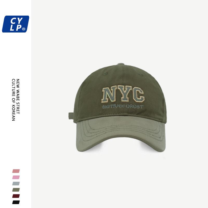 Fashionable Nyc Letter Embroidered Baseball Cap Unisex Street Style Color Design