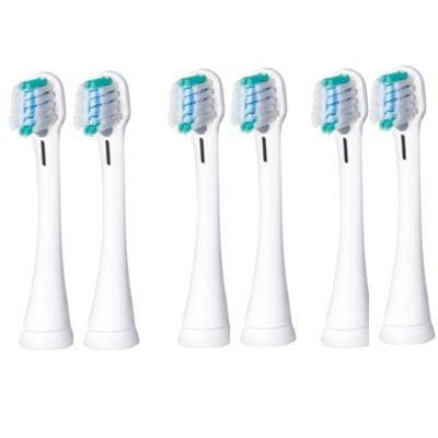Panasonic Sonic Titreşimli Diş Fırçası Yedek Fırça Fırça Beyaz 2 Adet x 3 Set 6'lı Çoklu Uyumlu EW0909-W (Toplam Parça Sayısı)