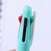1pcs 4 Colors Ball Pen Multicolor Ballpoint Pens 5 in 1 Clip-on Multicolor Retractable Pen with Pencil&Eraser Soft
