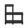 Furinno Espresso/Schwarz Akzentregal, 48 cm B x 23,9 cm T x 50,5 cm H [Offiziell aus Japan importiert]