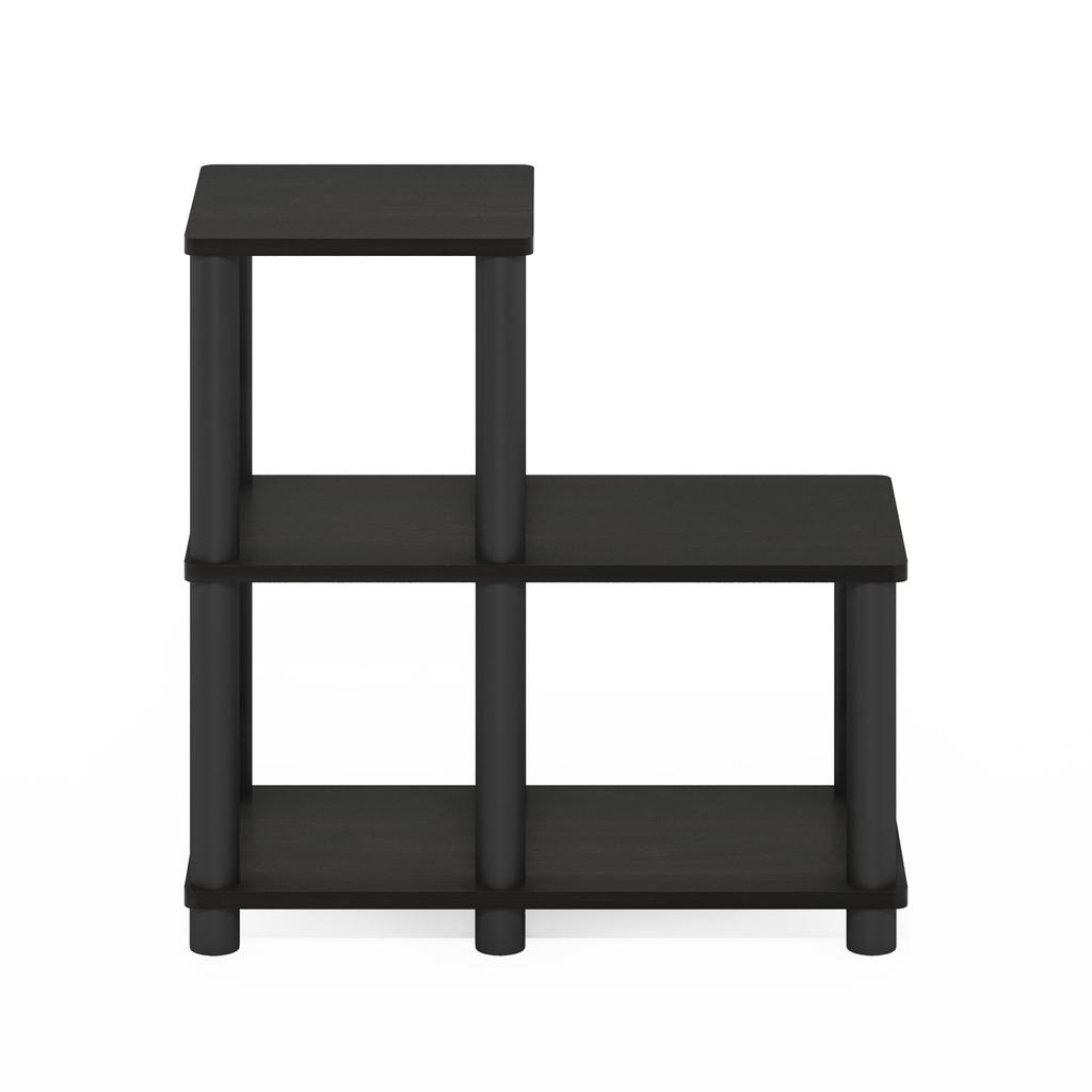 Furinno Espresso/Schwarz Akzentregal, 48 cm B x 23,9 cm T x 50,5 cm H [Offiziell aus Japan importiert]