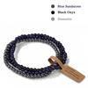 3Pcs/set Natural Green Stone Bracelet 4mm Moss Agates Black Onyx Cat Eye Beads Elastic Bracelets For Women Men Simple Jewelry