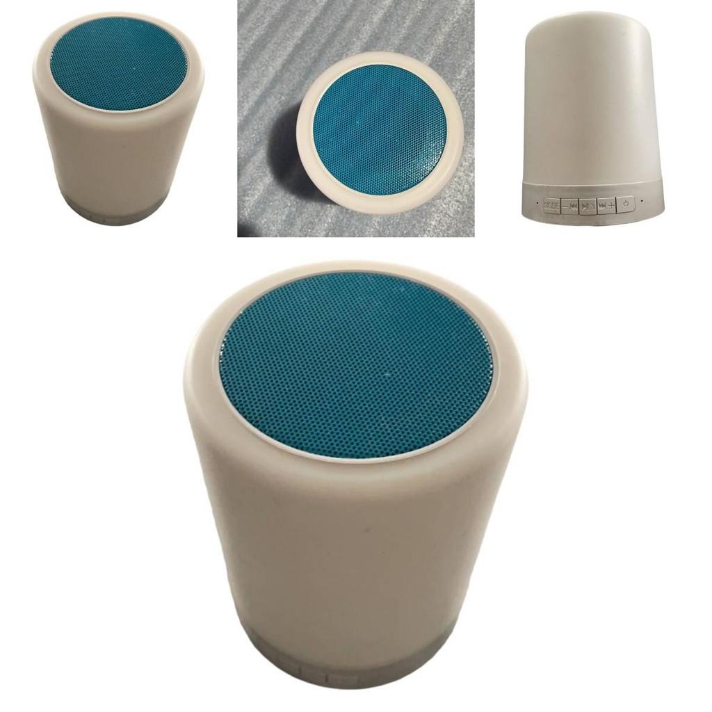 Sveglia Luce Notturna Musicale Sette Colori Altoparlante Bluetooth Ricaricabile Per Decorazione Camera da Letto
