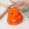 10CM Mini Fluffy Real Fur Pompon Bunny Women Girls Cute Plush Rabbit On Bag Jewelry Wedding Party Toy Kid Gift Bag Charm