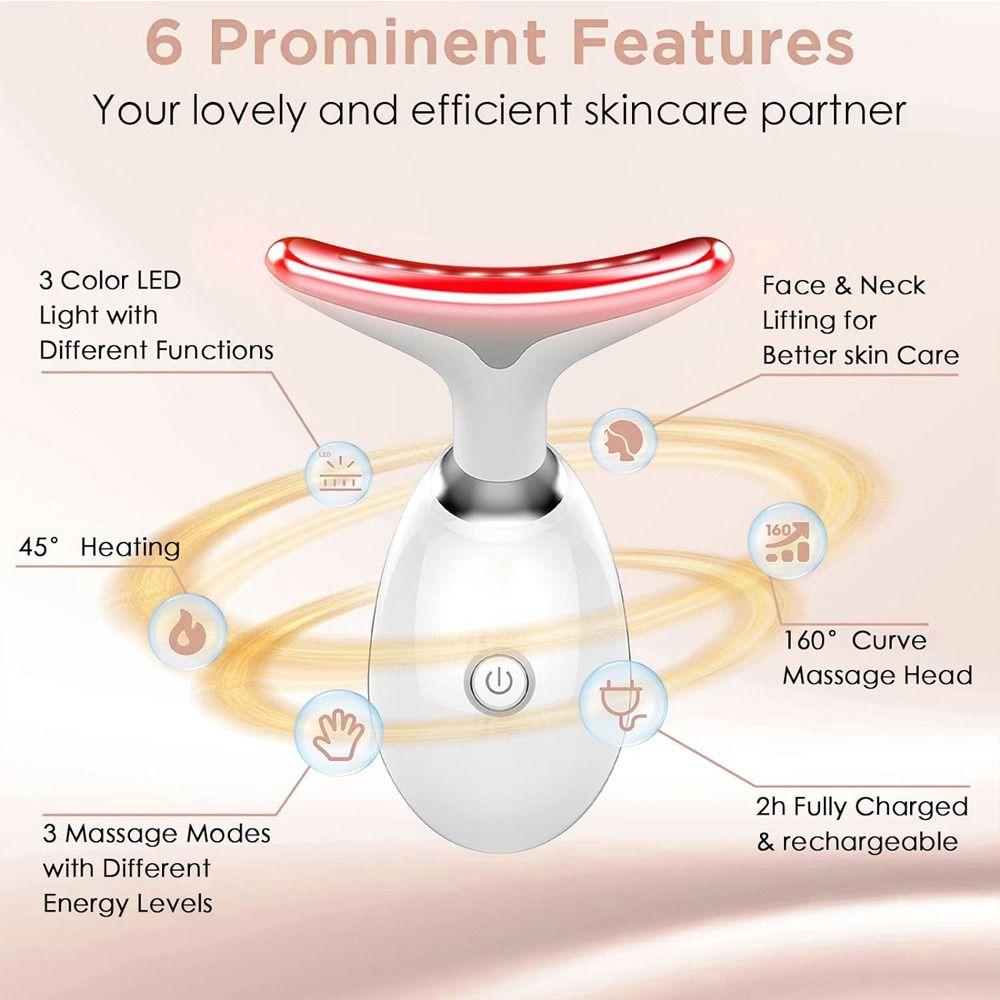 Neck Lifting And Firming Facial Massager 3 Color Face And Neck Care Massager Tool Skin Care