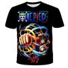 Hot Japanese Anime One Piece D.Luffy Cartoon Children's 3D Printed T-shirt One Piece Boy Cartoon Street Casual T-shirt