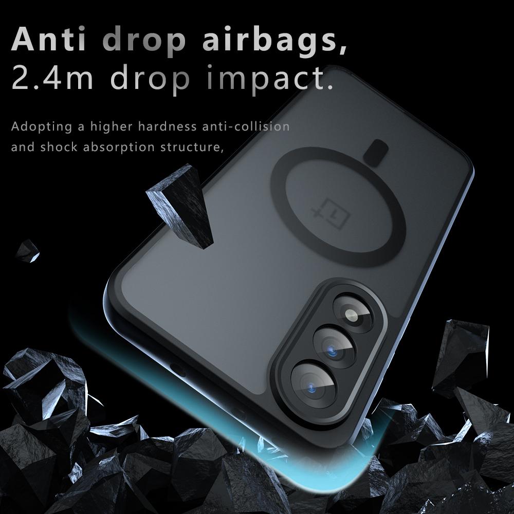 Case For OnePlus Nord 5 Ace5 Ultra Magnetic Soft TPU Frame Translucent Matte Hard Plastic Shockproof Phone Back Cover Fundas