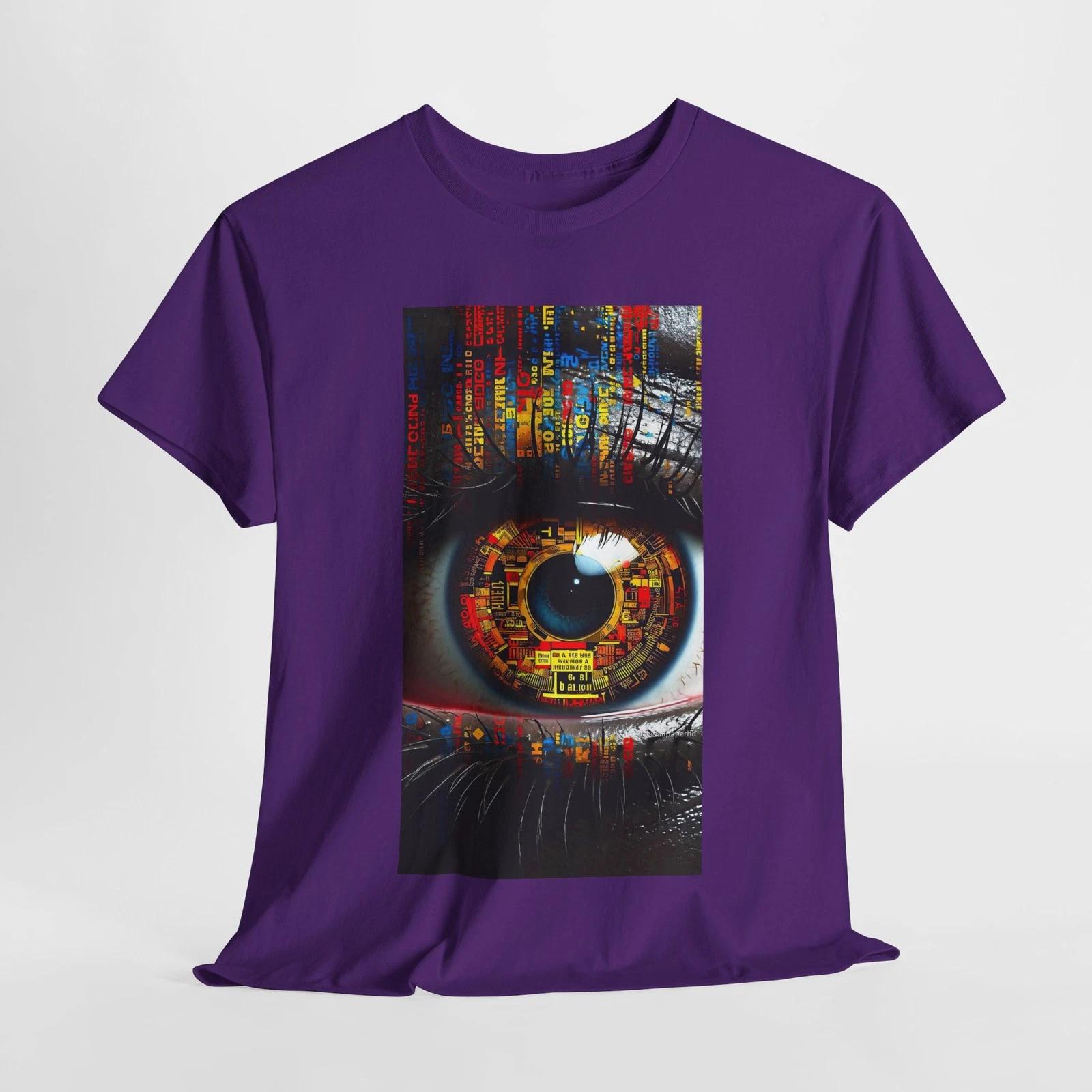 

Vibrant Eye Graphic Unisex Heavy Cotton Tee, Unique T-Shirt, Gift for Art [...] 3XL