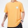 Adidas Neo Smiley Print Sport Crew Neck Retro American Dopamine T-Shirt Men Tops Orange-Yellow GP5789